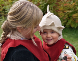 Mam col Dickey en polaire - Autumn Leaf - Mamalila