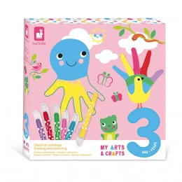 Coffret Créatif Dessin et Coloriage - 3 ans Janod
