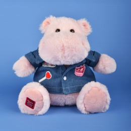 Peluche Hippopotame PINK MALLOW 20 cm Histoire d'ours