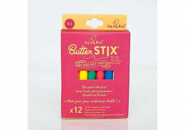 Boîte de 12 craies colorées zéro poussière - Jaq jaq bird