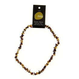 Mokaïte - Collier baroque de pierres protectrices perles - Nia