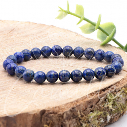 Bracelet Lapis Lazuli 'AA' perles 6mm