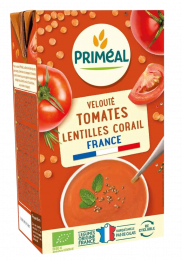Velouté tomates et lentilles corail bio 1 L PRIMEAL