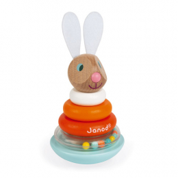 Empilable culbuto lapin en bois janod