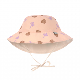 Chapeau anti-UV réversible Coraux pêche rose Lassig