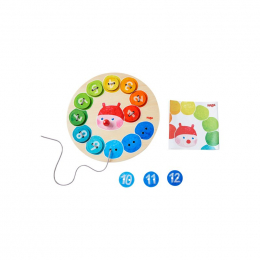 Jeu de laçage - Chenille arc-en-ciel  Haba