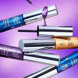 Pack 3 Eyeliners Pailletés: Bleu Électrique, Or Métallique et Violet – 3 couleurs scintillantes SI Si la Paillette