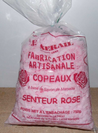 Paillettes copeaux de savon végétales bio à la Rose - Le serail
