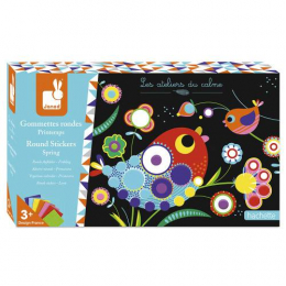 Kit créatif Gommettes rondes Printemps Janod