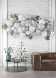C&L Kit 50 ballons - argent