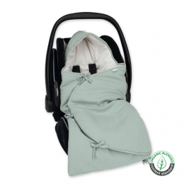 Nid d'ange double 0-4 mois Waffle Vert Céladon Bemini