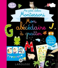 Mon abécédaire à gratter Montessori Larousse