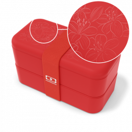 Bento Original - Rouge podium gravure Lys - Monbento