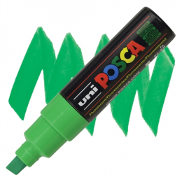 Marqueur PC8K pointe large 8 mm Vert fluo POSCA