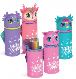 Trousse verticale en silicone Mauve Nébulous Stars style Legami