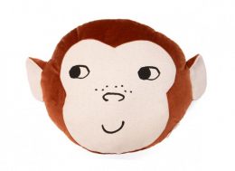 Coussin en coton bio Monkey cushion - Nobodinoz