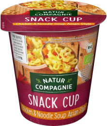 Soupe de poulet asiatique aux nouilles Natur Compagnie