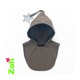 Capuchon cagoule imperméable enfant Zoli - Taupe clair
