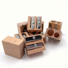 Taille-Crayon Double en Bois Ecobos