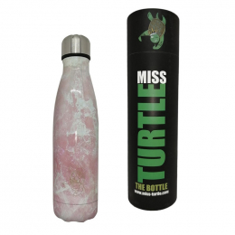 Gourde Isotherme 750 ml Marbre Délicat Rose - Miss Turtle