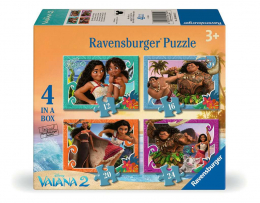 4 Puzzles Evolutif Vaiana 12-16-20-24 pièces Ravensburger