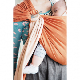 Petite écharpe sans Noeud Nude  caramel sans pad Love Radius