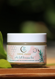 Crème visage au Lait d'Ânesse 50 ml Lune pour l'autre