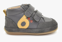 Chaussures logo Premiers pas Anthracite Jaune pointure 23 Benjie