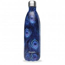 Bouteille Isotherme - 1L - Bleu Paon - Qwetch