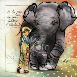 Carte Si tu vois tout en gris Mon amie Luce