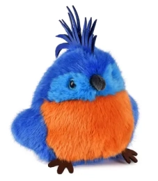 Peluche Perroquet bleu royal Les Cui-Cui Paradis 15 cm – Histoire d'Ours