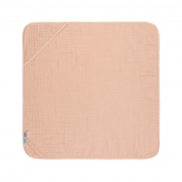 Cape de bain en gaze de coton Rose clair Lassig