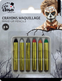 Ptit Clown crayons maquillage lot de 6
