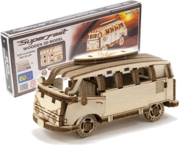 Puzzle Maquette Combi Vw, collection Superfast , wooden city