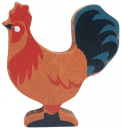 Coq figurine bois Tender Leaf Toys
