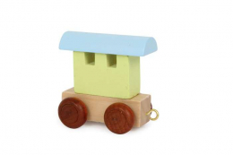 Train de lettres - Wagon coloré