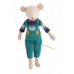 Peluche souris garçon Noisette - La famille Mirabelle - Moulin Roty
