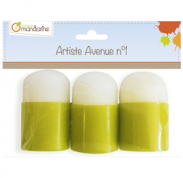 Set de 3 tampons mousse Avenue Mandarine