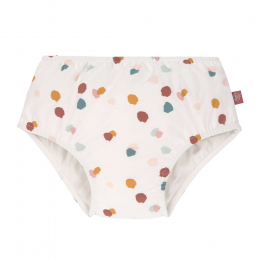 Maillot couche de bain lavable  à pois blanc Lassig