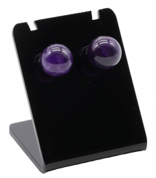 Boucles d'oreilles Perle Améthyste 10mm