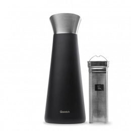 Carafe isotherme noir mat 1L Qwetch