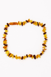 Collier d'ambre - bébé/enfant - galets multicolor