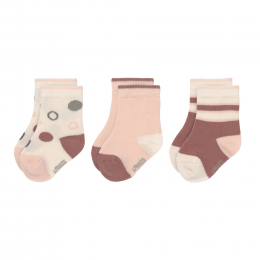 Lot de 3 Chaussettes en coton BIO Cercles ecru Lassig