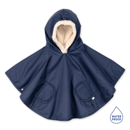 Poncho imperméable bébé Navy 9-36 mois doublé teddy – Bemini