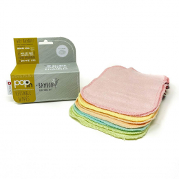 Lingettes lavables réutilisables en bambou Pastel Pop in Close