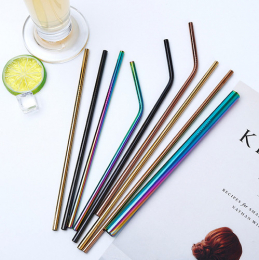 Paille a l'unité sostraw droite ou courbée