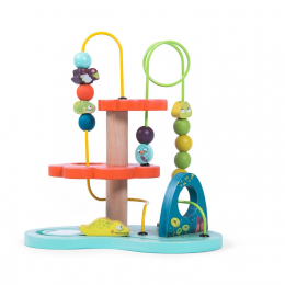 Circuit de perles en bois dans la jungle Moulin Roty