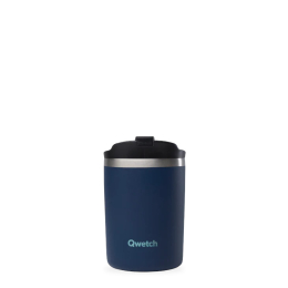 Qwetch Travel mug isotherme inox matt bleu nuit 240ml