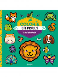 Je colorie en Pixels Les animaux Fleurus