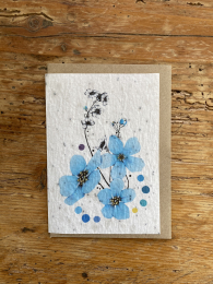 Carte à planter myosotis Les cartes de Lulu